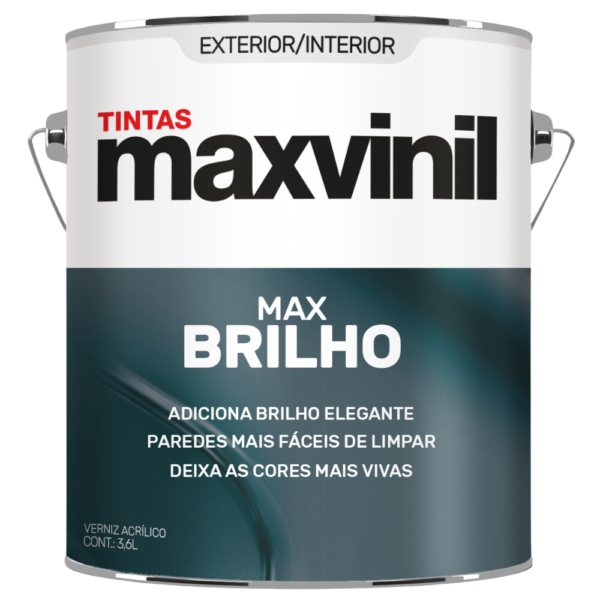 VERNIZ ACRÍLICO MAXVINIL MAXBRILHO BRILHANTE INCOLOR