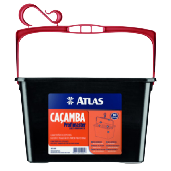 CAÇAMBA PARA PINTURA PRETA ATLAS 10L