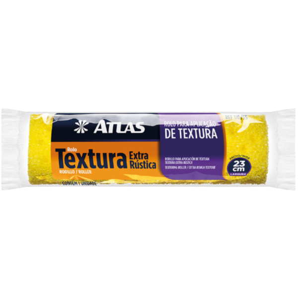 ROLO DE TEXTURA ATLAS EXTRA RÚSTICA DE ESPUMA 23cm